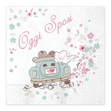 Tovaglioli 33x33 Oggi Sposi 16pz