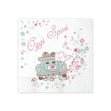 Tovaglioli 25x25 Oggi Sposi 16pz