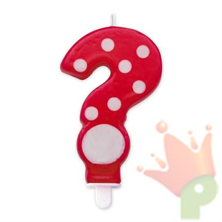 Candeline Punto Interrogativo Pois Rosso