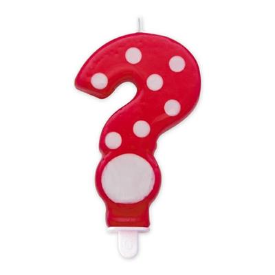 Candeline Punto Interrogativo Pois Rosso