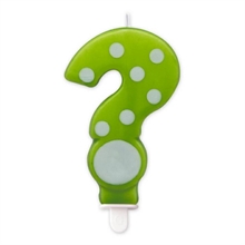Candelina Punto Interrogativo Pois Verde Mela