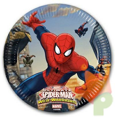 PIATTI 20CM ULTIMATE SPIDERMAN WEB 8PZ