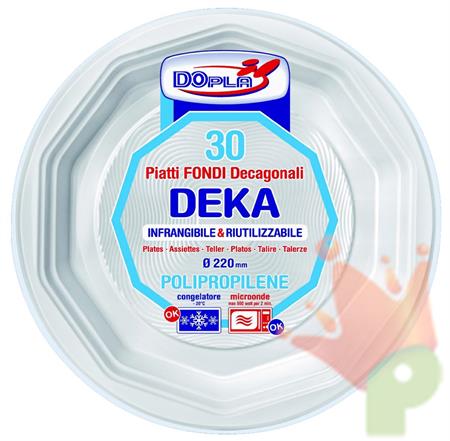 PIATTI PIANI D. 220MM DEKA 30PZ