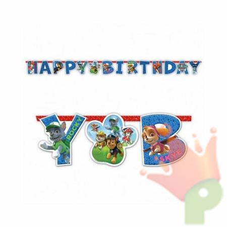 FESTONE HAPPY BIRTHDAY PAW PATROL 190x15 CM