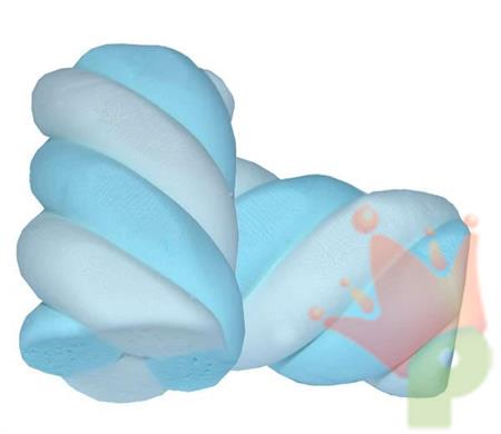 MARSHMALLOW TRECCIA BIANCO/AZZURRO 1KG