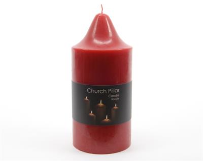 CANDELA ROSSA D.9,5X15CM