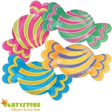 PIATTI 29X16CM MIX CANDY 8PZ