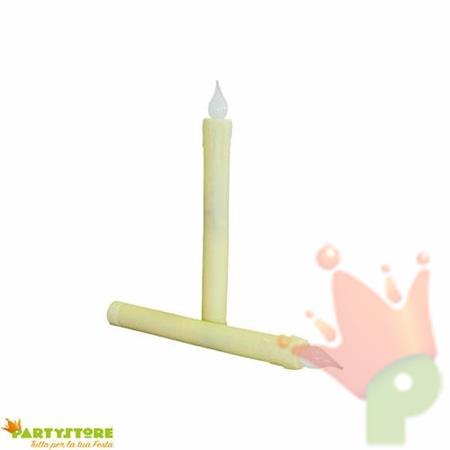 CANDELE LUMINOSE BIANCHE 2PZ