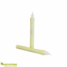CANDELE LUMINOSE BIANCHE 2PZ