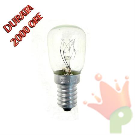 LAMPADINA INCANDESCENTE PICCOLA PERA PER FRIGORIFERO E14