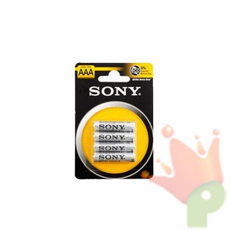 BATTERIE SONY PILE MINISTILO ZINCO CARBONE 1,5V 4PZ