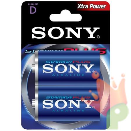 BATTERIE PILA SONY TORCIA 1,5v 2PZ STAMINA PLUS ALKALINE