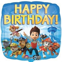 PALLONCINO MYLAR PAW PATROL 18INCH HAPPY BIRTHDAY