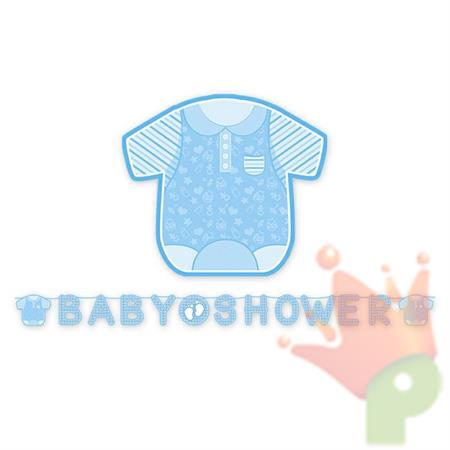 KIT SCRITTA MAXI BABY SHOWER BOY 6MT