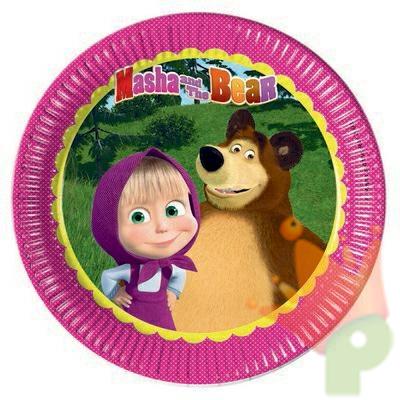 PIATTO 23CM MASHA E ORSO 8PZ