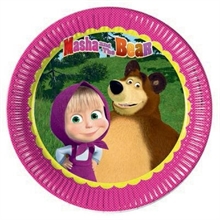 PIATTO 23CM MASHA E ORSO 8PZ