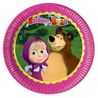 PIATTO 23CM MASHA E ORSO 8PZ
