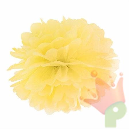 POMPOM CARTA GIALLO 35CM