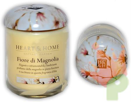 CANDELA HEART & HOME 115 G  FIORE DI MAGNOLIA