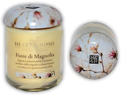 CANDELA HEART & HOME 115 G  FIORE DI MAGNOLIA